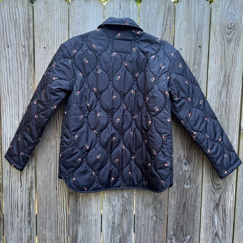 OLD NAVY Black Floral Jacket Girls 14-16 XL